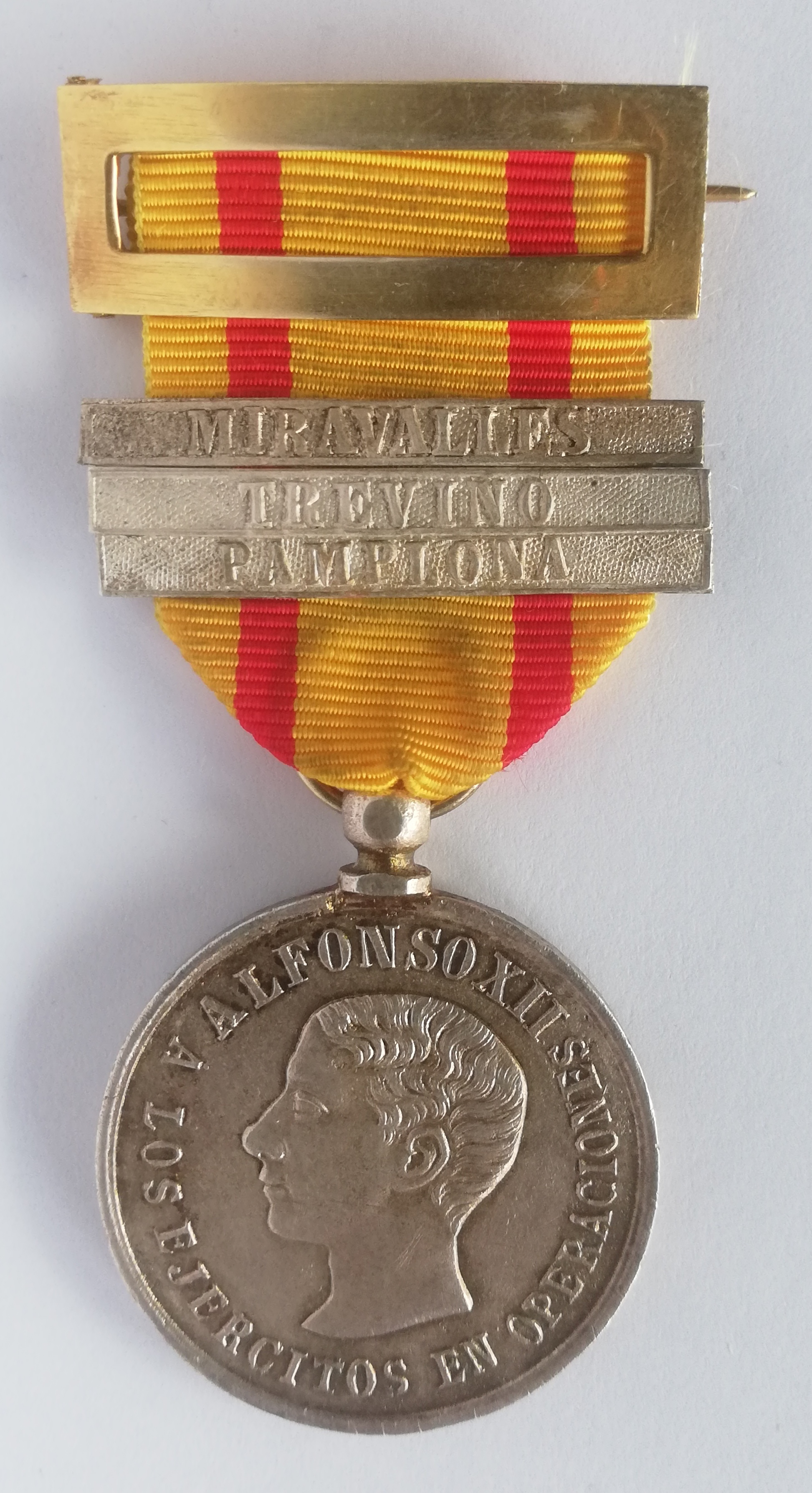 Medalla de Alfonso XII anverso