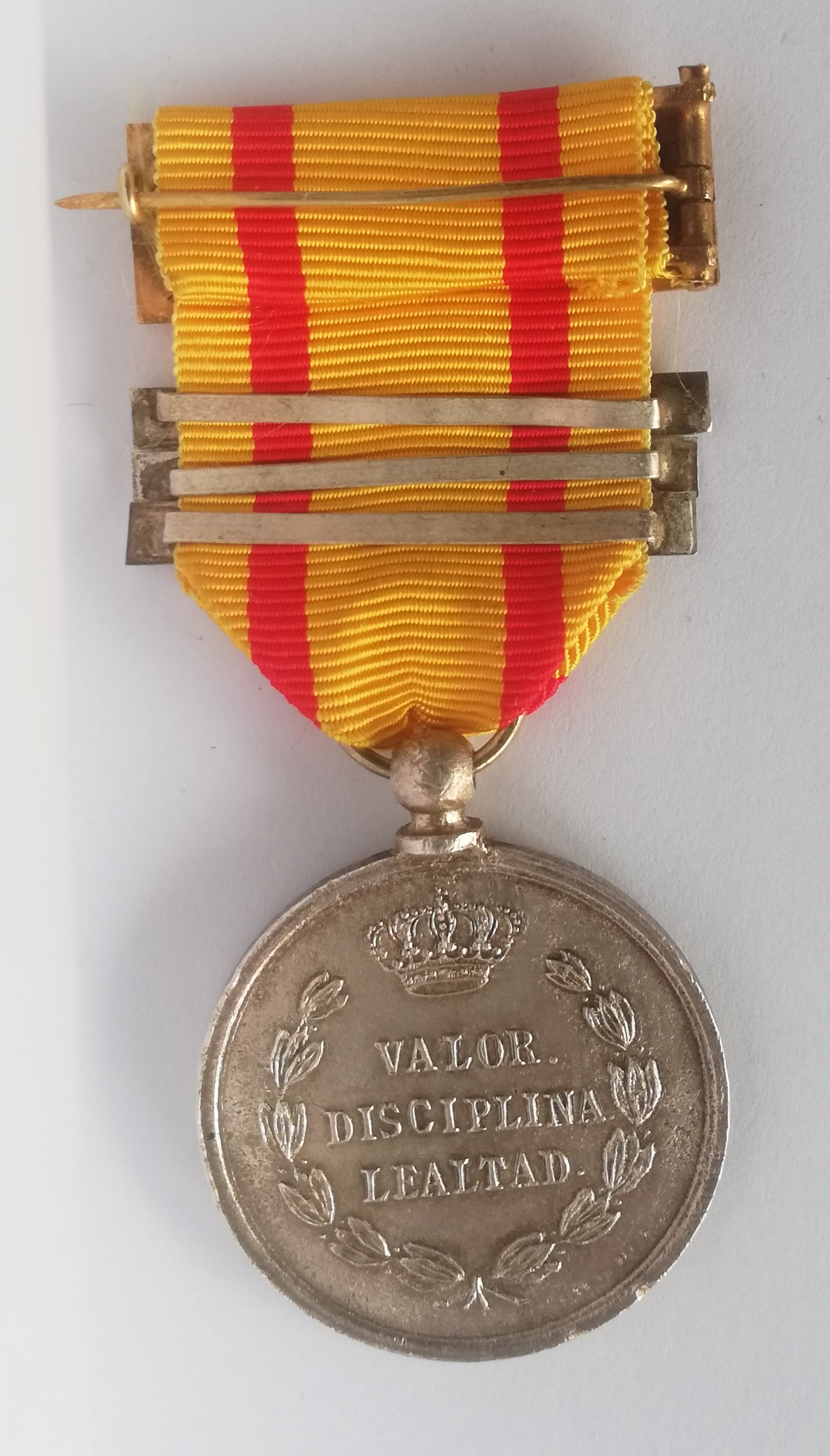 Medalla de Alfonso XII reverso